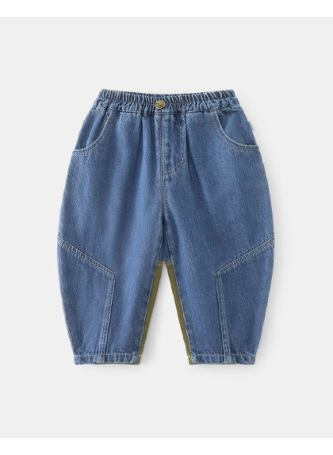 Patchwork Jeans] Boys' Pants Spring/autumn Style Jeans Baby Long Pants Outdoor Casual Girls' - Image 1