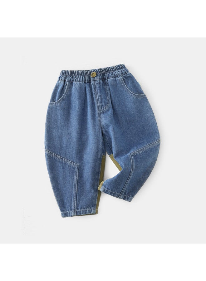 Patchwork Jeans] Boys' Pants Spring/autumn Style Jeans Baby Long Pants Outdoor Casual Girls' - Image 5