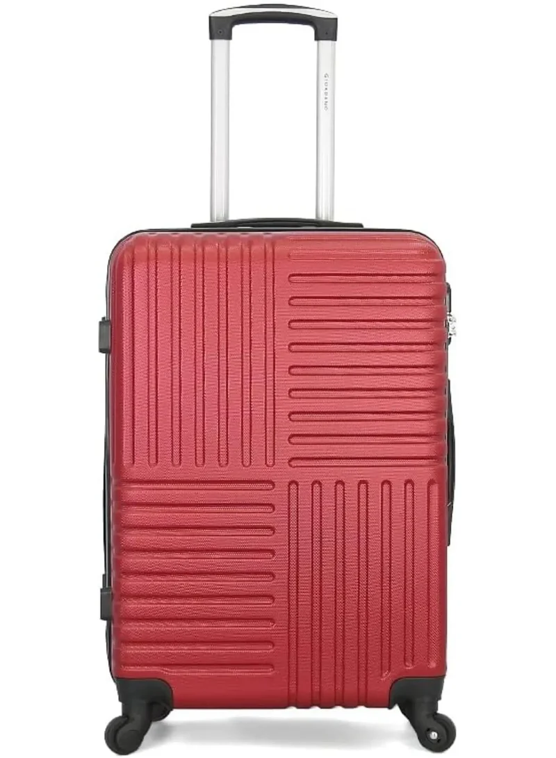 جيوردانو Giordano 3-Piece Luggage Set with Spinner Wheels, Red, (ABS)