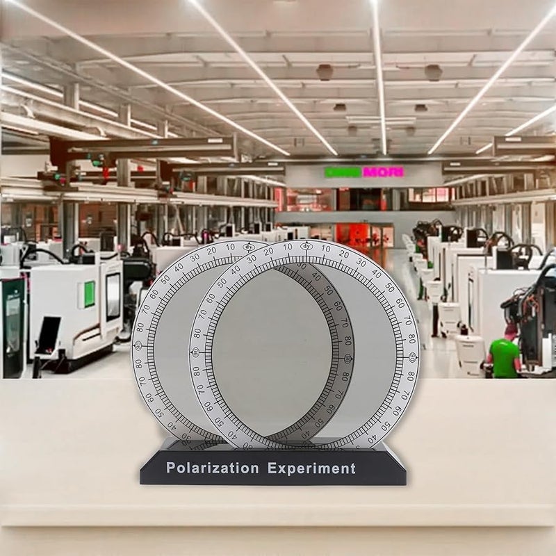 Black White Physics Optical Experiment Kit Polarization Color Demonstrator Test Instrument - Image 3