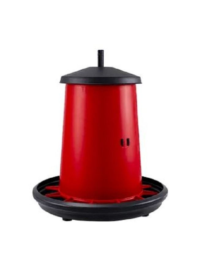 River Hopper Feeder with Lid 20Ltr, Adjustable, Red And Black, High Quality, (Made in Italy) - Image 2