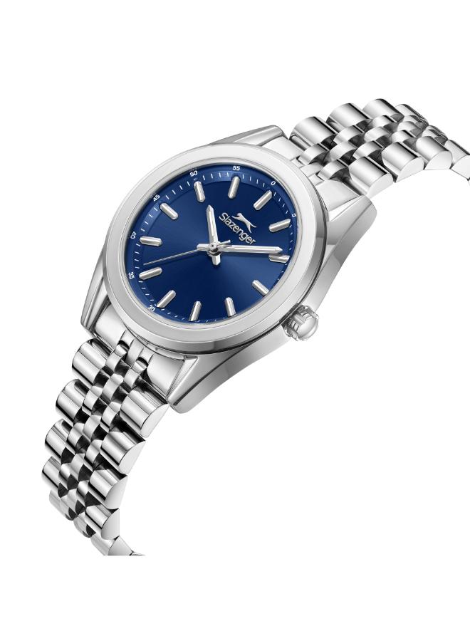 سلازنجر ساعة يد نسائية معدنية بعقارب - Image 2