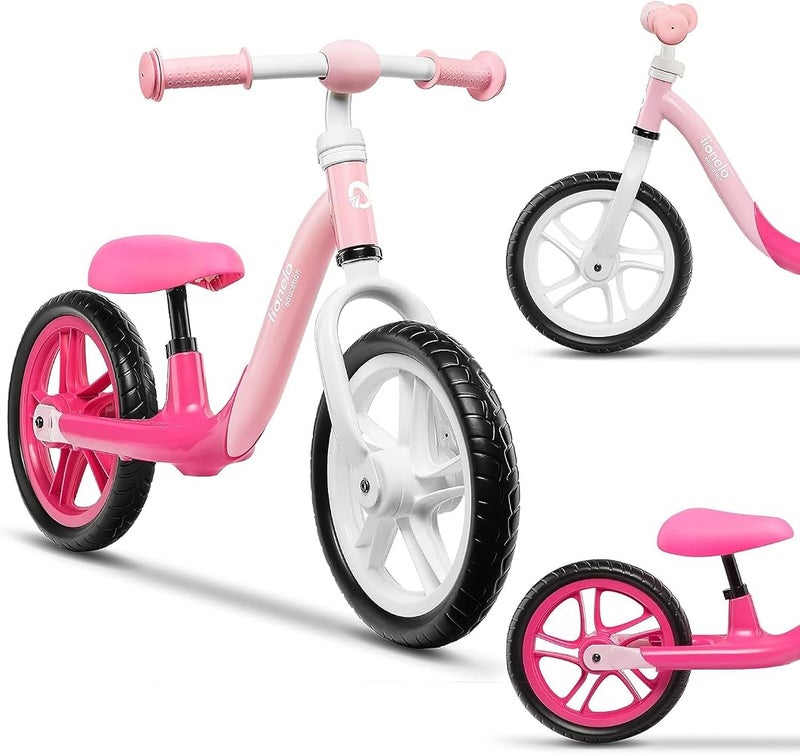 Lionelo Alex Children's Balance Bike up to 30 kg, Adjustable Saddle and Handlebar, 12 Inch Eva, Foam Wheels, Robust Construction, Steering Impact Limiter, EN 71 - Image 1