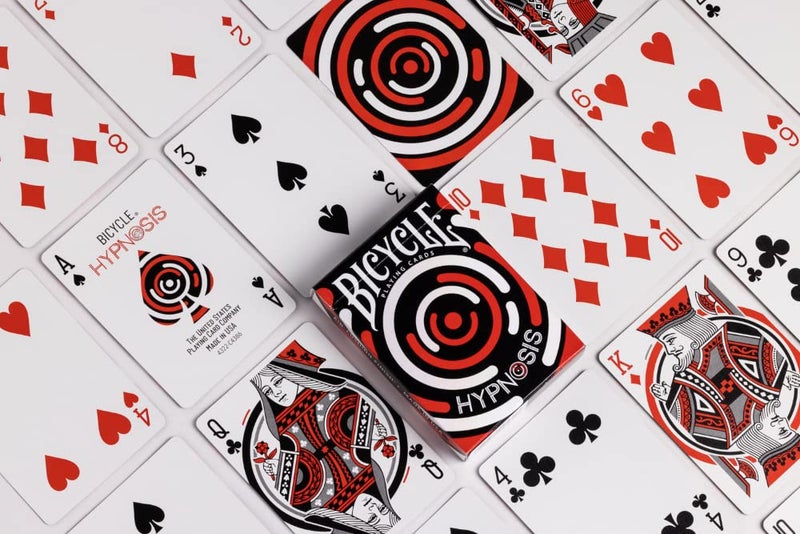 Bicycle Hypnosis Specialty Playing Cards, Red, Black, White Playing Card Deck - Image 4