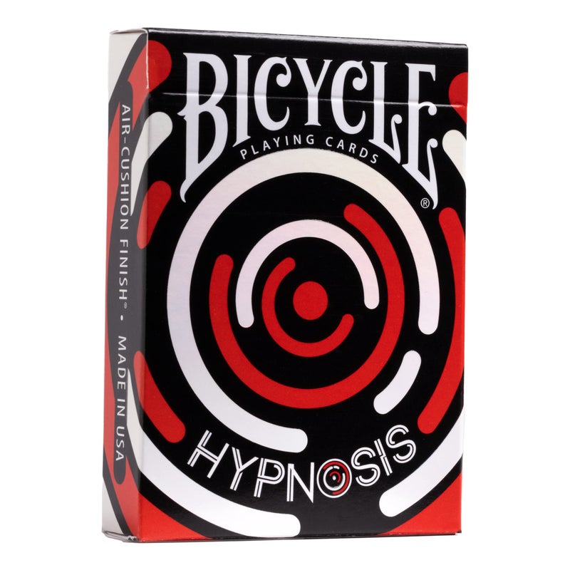 Bicycle Hypnosis Specialty Playing Cards, Red, Black, White Playing Card Deck - Image 1