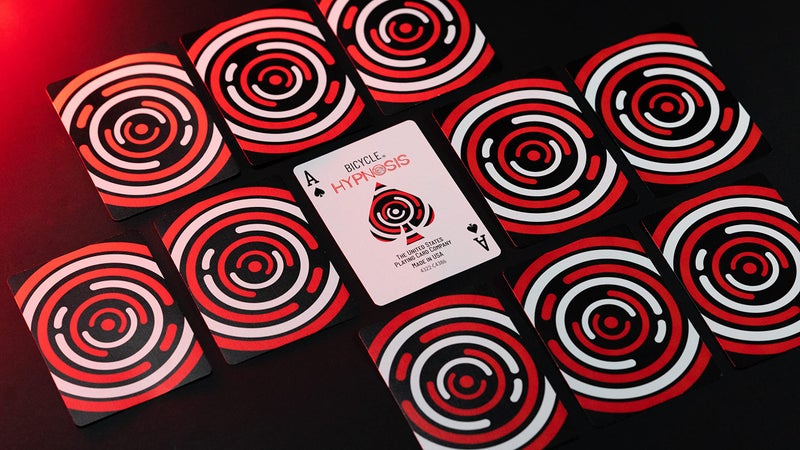 Bicycle Hypnosis Specialty Playing Cards, Red, Black, White Playing Card Deck - Image 5