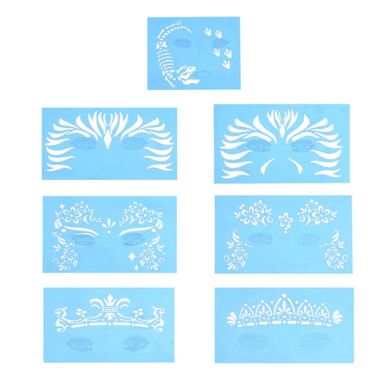 Reusable Face Paint Stencil Set - Flexible Contour Stencils for Quick Application Body Painting Stencil - Durable Face Paint Template for Kids Beginners Costume Party - Image 1