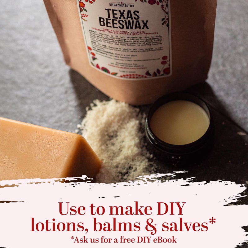 Better Shea Butter Beeswax for Candle Making | Raw Beeswax for Skin and Hair Care, Food Grade | Use for Lotion Making and Lip Balms | 1 lb Bar of 100% Pure Bees Wax - Image 4