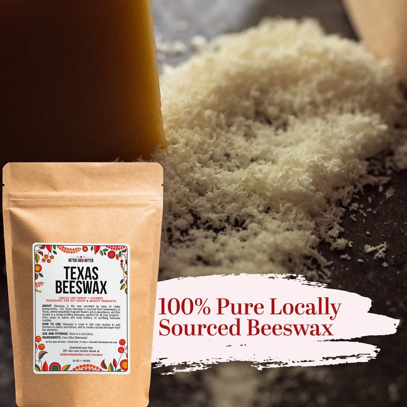 Better Shea Butter Beeswax for Candle Making | Raw Beeswax for Skin and Hair Care, Food Grade | Use for Lotion Making and Lip Balms | 1 lb Bar of 100% Pure Bees Wax - Image 5