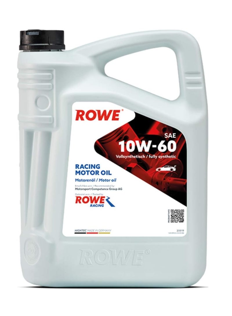 ROWE HIGHTEC RACING MOTOR OIL SAE 10W-60 - 5 Ltr. MULTI-ESTER TECHNOLOGY, Top-quality, Fully Synthetic - Germany - Image 1