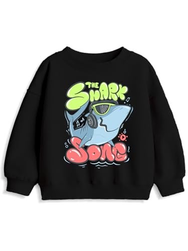 minicult Cotton Blend Regular Crew Neck Full Sleeves Sweatshirt For Kids With Fun Prints(Shark)(Pack Of 3)(3-4 Years), Multicolor - Image 5