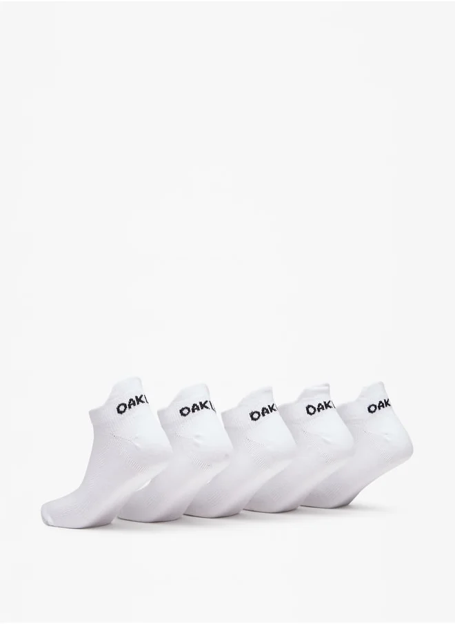 شو اكسبرس Logo Print Ankle Length Socks - Set of 5