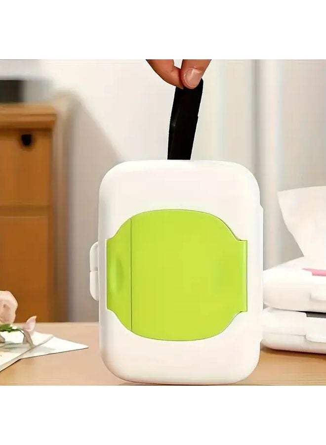 Portable Wet Wipe Case Rose Color Compact Durable Plastic Holder Box Hygienic Compartments - Image 5