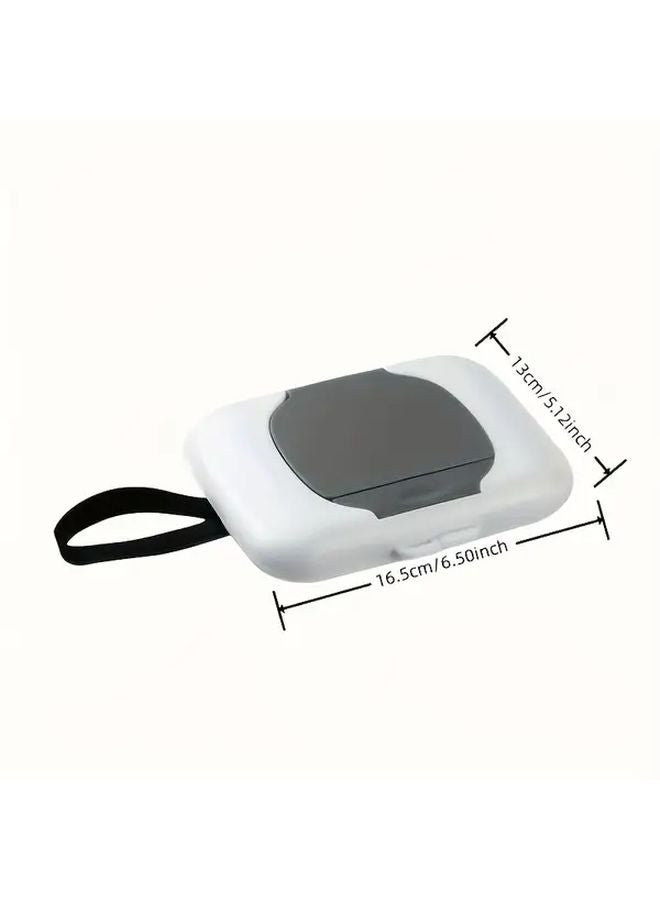 Portable Wet Wipe Case Rose Color Compact Durable Plastic Holder Box Hygienic Compartments - Image 3