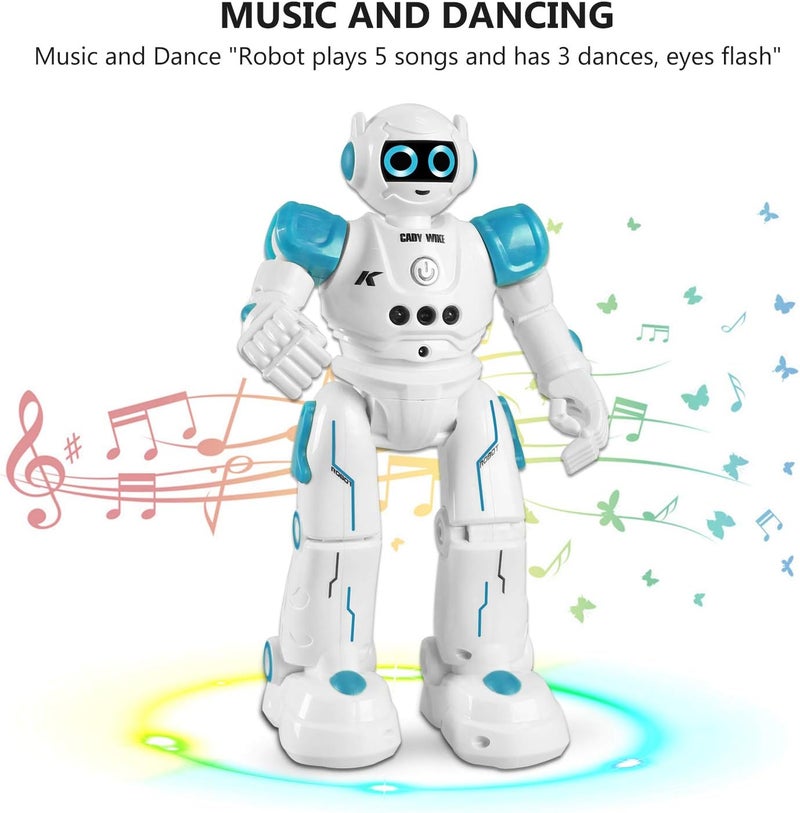 Programmable robot – RC robot toy – gesture control, programmable moves, dancing  singing companion, STEM creativity, indoor playtime gift