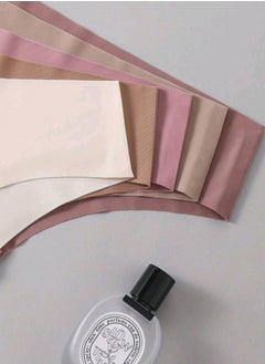 Shein 5pcs/Pack Women's Solid Colored Microfiber Breathable Comfortable Triangle Panties  - Image 3