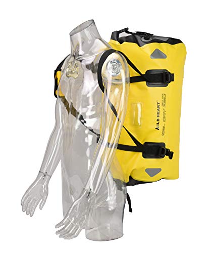 WILD HEART Waterproof Motorcycle Duffel Dry Bag PVC500D Double-bottom With Rope Straps and Inner Pocket 40L 66L 100L for Kayaking/Camping/Boating/Motorcycle/Hiking/Surfing (66L,Yellow) - Image 5