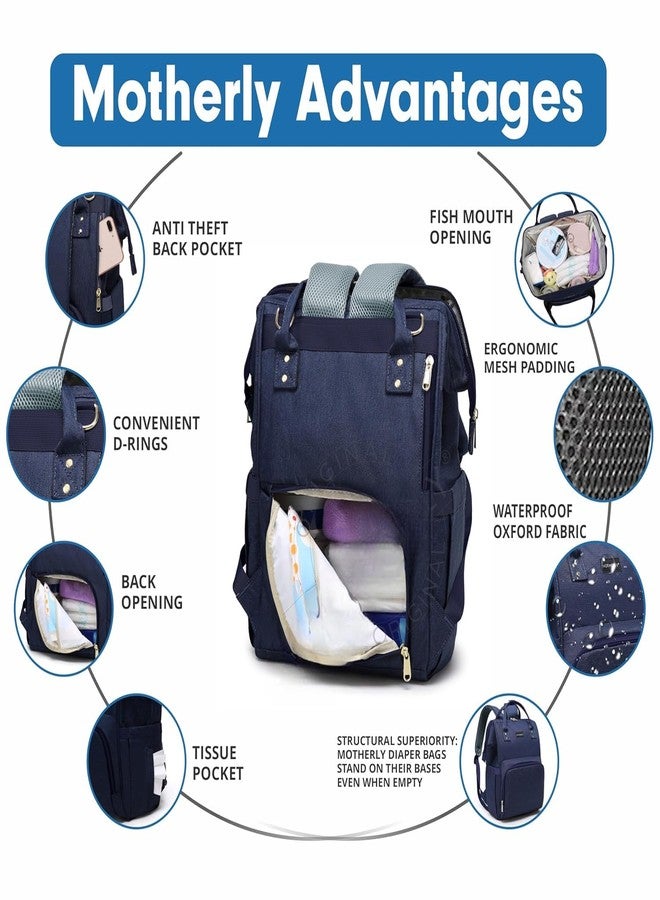 Laee cute Diaper Bag for Mothers for Travel, Maternity Bag for Newborn Baby,Multiple Pocket Water Resistant Hospital Bag for moms (blue) - Image 3