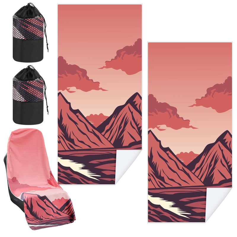 Hahafelt 2 Pack Car Seat Towel Covers with Storage Bag Seat Post Workout Sweat Washable Cover Non Slip for Car Towel for Dog Pet Workout Outdoor Sport ActivitiesDeath Valley National Park