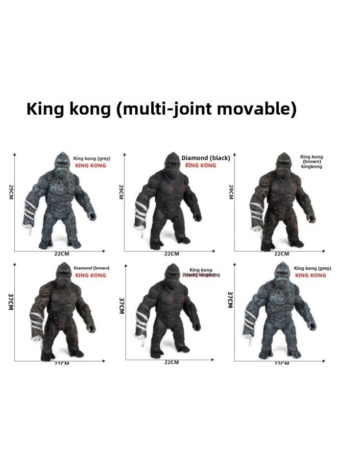 Soft Gum Godzilla Vs. King Kong Red Lotus Star Berserker Monster 2023 Godzilla Movie Series Advantage-Color:Nuclear Energy Red Lotus Long Tail Godzilla - Height 25cm  - Image 5