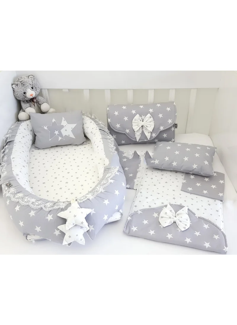 Ebabynest Big Star Series Gray Babynest Set with Opening Bottom