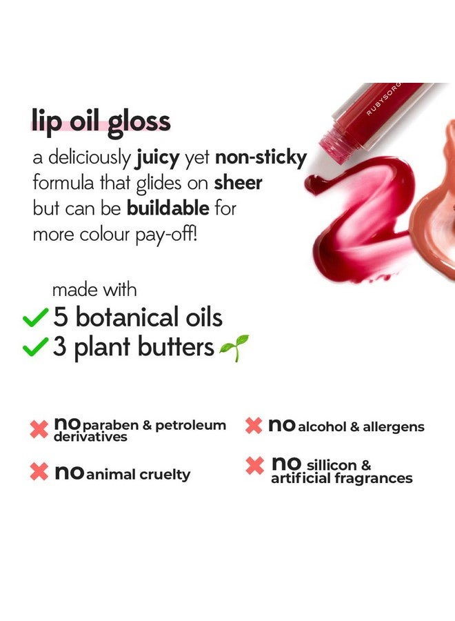 روبيز أورجانيك مجموعة هدايا تجميل الشفاه من روبي أورجانيكس - مجموعة كومبو من أحمر الشفاه وملمع الشفاه Timeless Reds، مرطبة، تدوم طويلاً، غير لزجة ولا تسبب الجفاف، ذات ملمس لامع، مكياج شفاه طبيعي - بورجوندي وسانجريا - Image 5