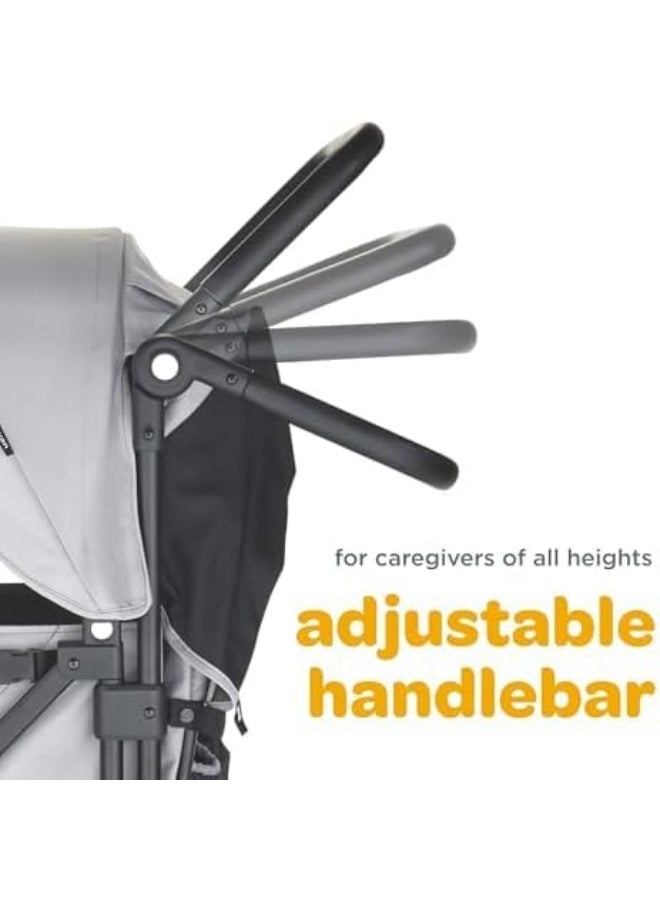 larktale عربة لاركتيال كارافان V3، عربة أطفال بمقعدين، سعة 207 رطل، أسود بايرون - Image 5