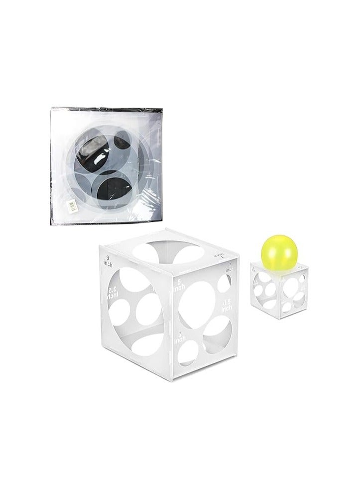 Plastic Balloon Sizer Box 28x23x30 cm Durable and Lightweight Tool for Precise Balloon Sizing Perfect for Party Decorations Event Planners and DIY Projects Perfect for Professional Balloon Setup  - Image 2