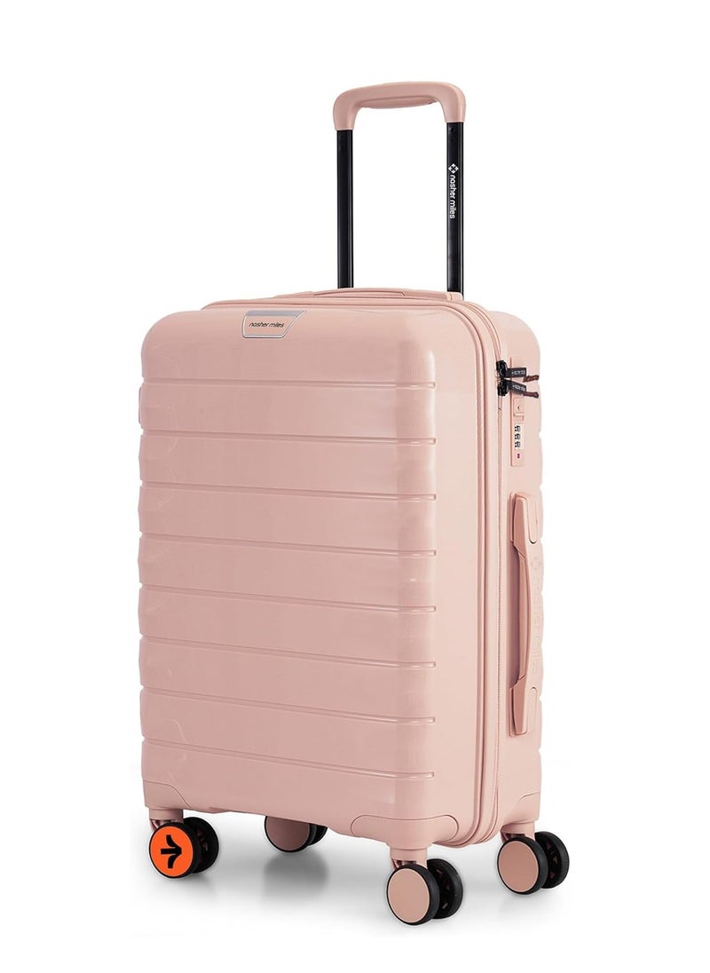 nasher miles Nasher Miles Vienna Hard-Sided Polypropylene Cabin Luggage Peach 20 inch |55 Trolley Bag  - Image 1