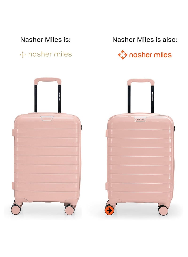 nasher miles Nasher Miles Vienna Hard-Sided Polypropylene Cabin Luggage Peach 20 inch |55 Trolley Bag  - Image 2