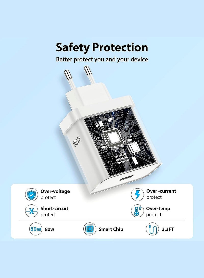 SuperVOOC 80W Fast Wall Charger + USB-C Cable – EU Plug – Safe Fast Charging for OPPO/Realme & Type-C Phones - Image 3