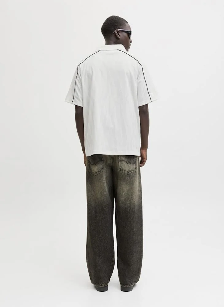 جاك اند جونز تيشيرت بياقة دائرية لكرة القدم