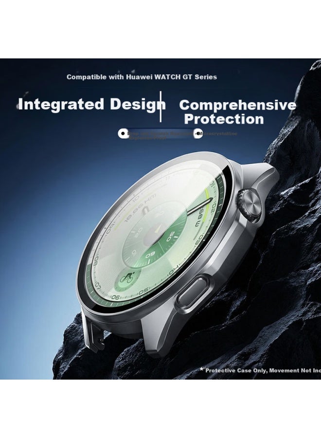 Chensong Gt6 Protective Case And Tempered Film For Huawei Watch Gt6 46mm Black Shockproof And Anti-collision Pc Shell Film - Image 2