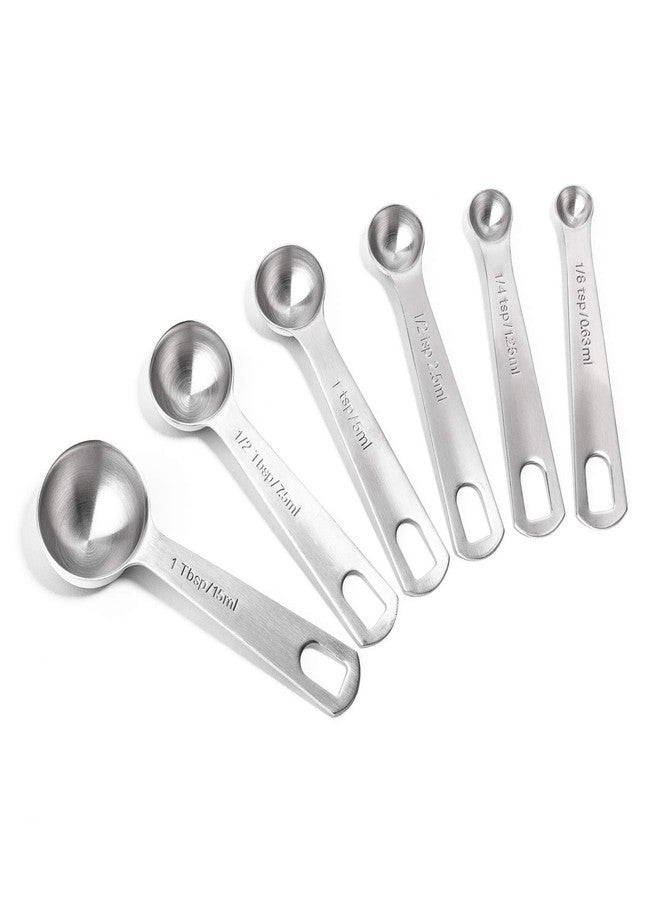 Last Confection Stainless Steel Measuring Spoons, Set of 6 for Dry Spices and Liquid Cooking & Baking Ingredients - Image 3