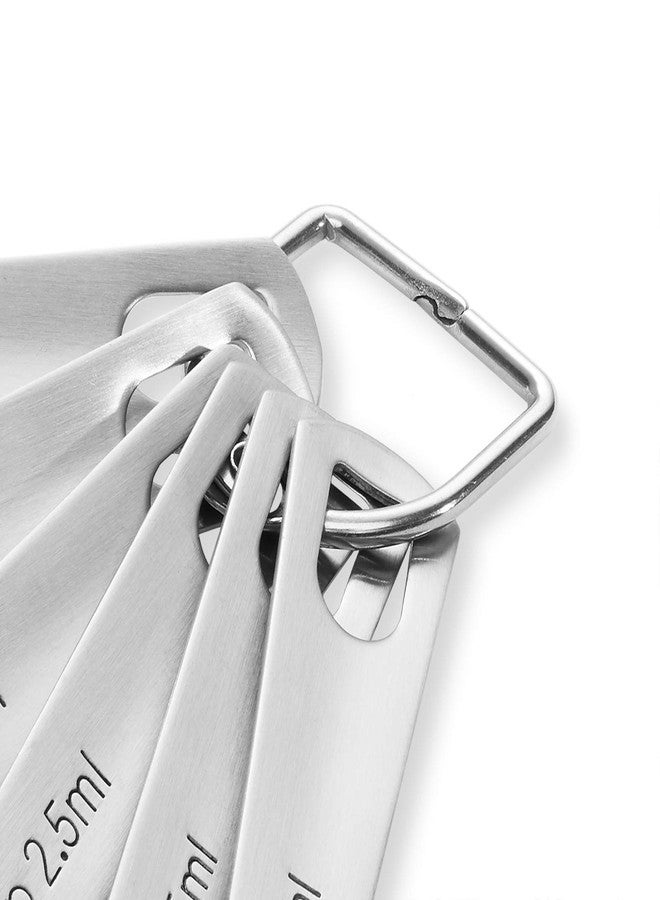 Last Confection Stainless Steel Measuring Spoons, Set of 6 for Dry Spices and Liquid Cooking & Baking Ingredients - Image 5