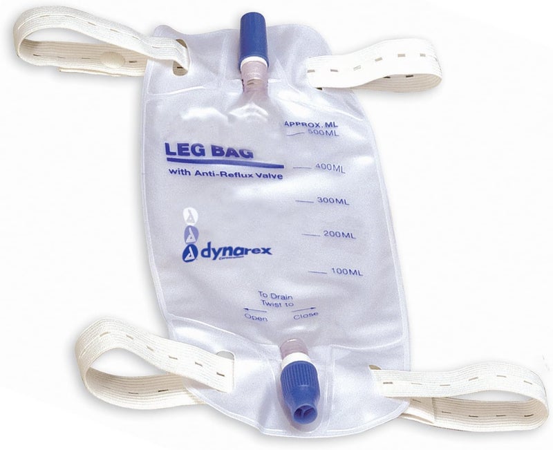 Dynarex Urinary Leg Bags Sterile, Medium
