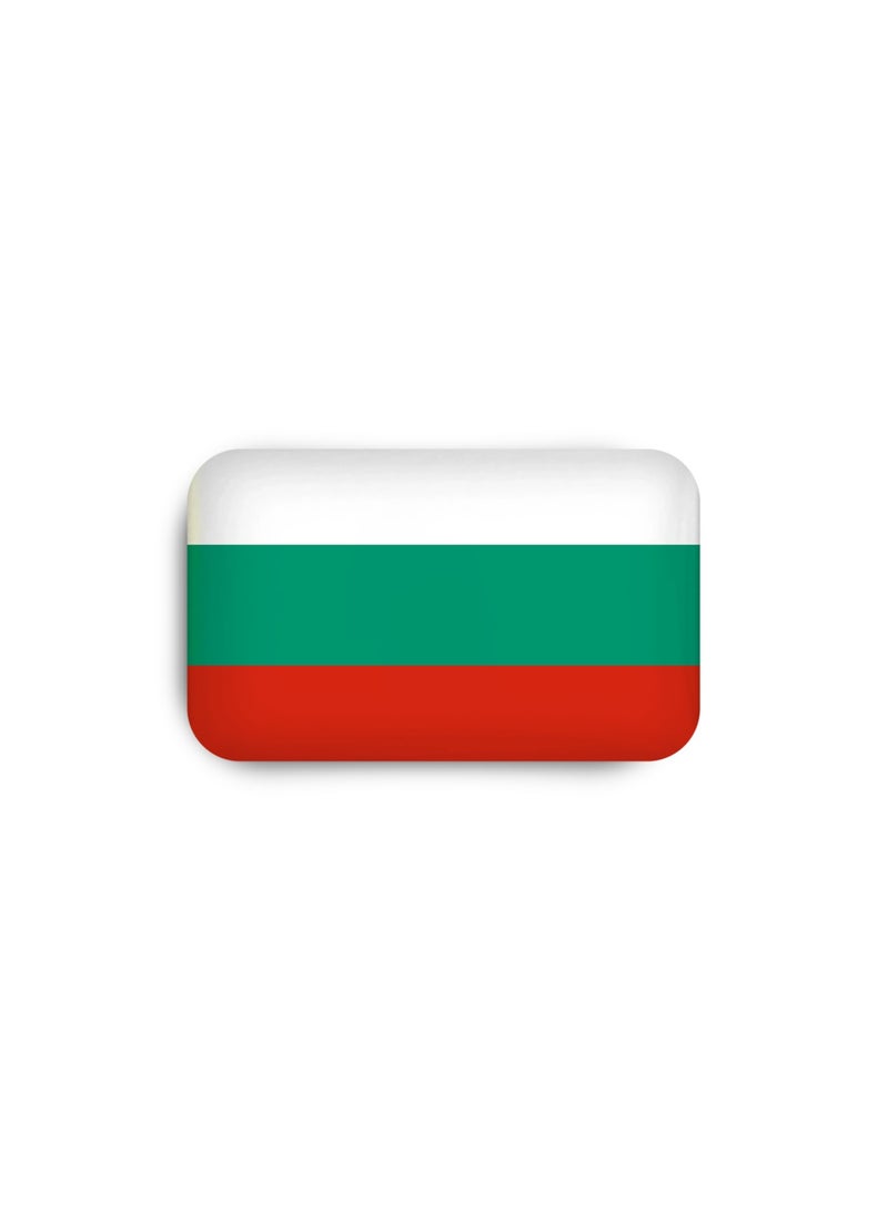 971MEDIA Bulgarian Flag Magnetic Badge - Image 2