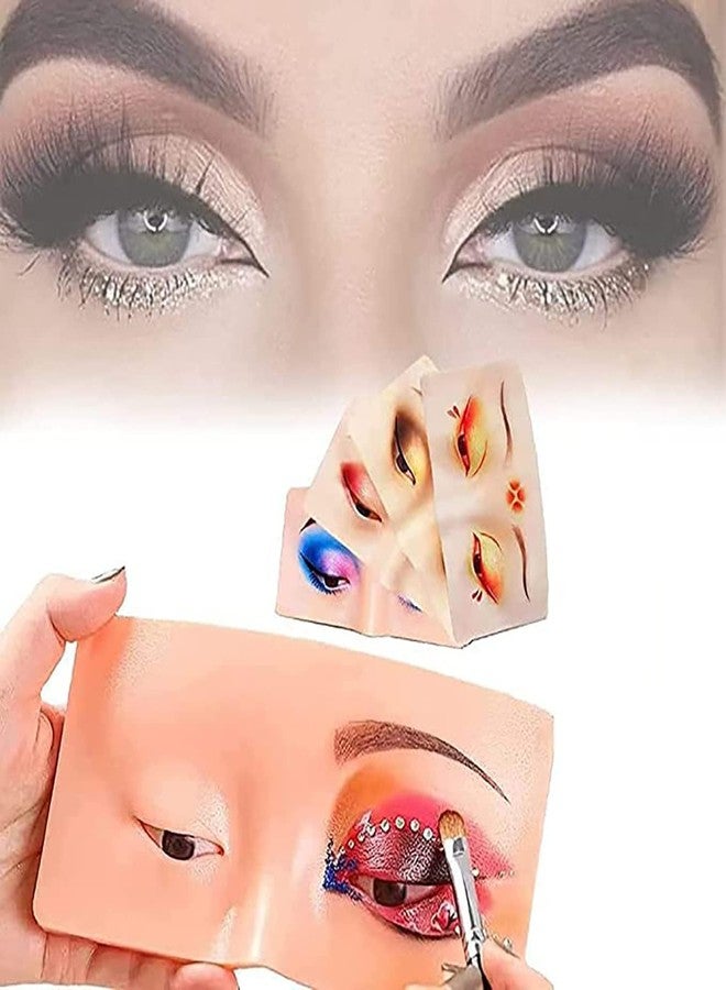 ZemGlam Makeup Practice Face Board, face dummy for makeup practice, Practice Skin Board, for Makeup Practice Mask Skin Face Eye Makeup Practice for Beginner Makeup Artist Perfect Makeup (1 Pcs, Skin) - Image 5