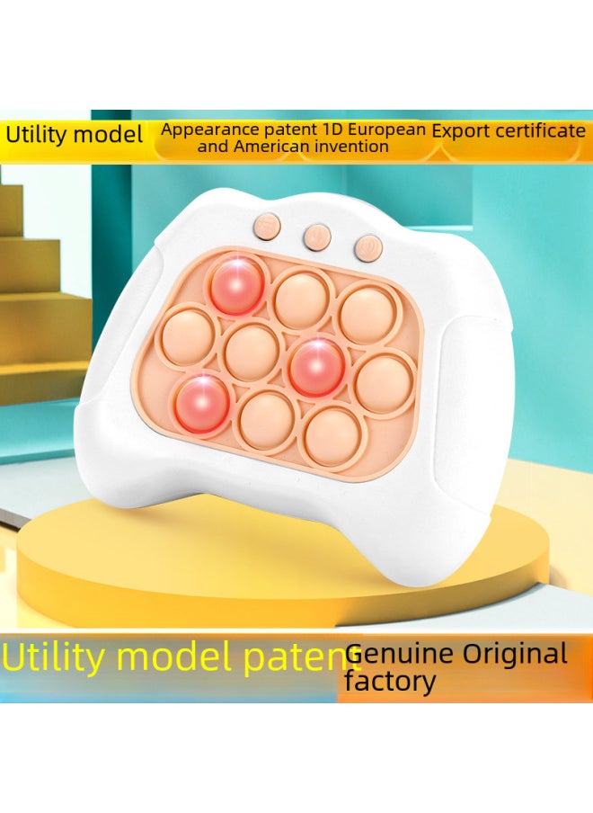 null - Authentic Pop Popping Game It Intelligent Quest Game Machine Fast Push Ground Mouse Toy Tools Children's Thinking Training-Color:Duckling-Push Press Music [English Version] 50-Off Touch Version [Children's 7 Key]] - Image 1