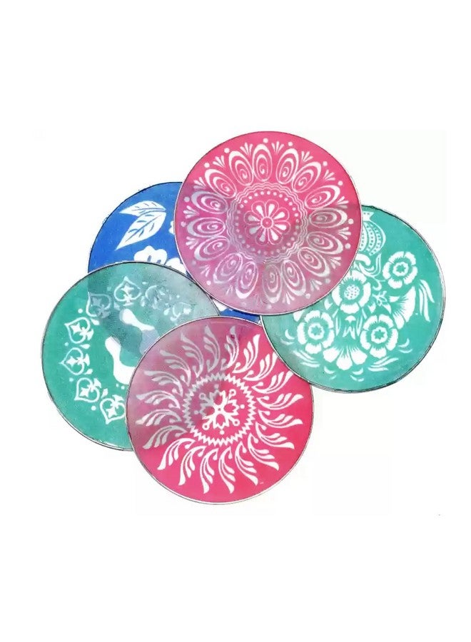 Ascension ألوان مسحوق رانغولي 10 من أسينشن 80 جرام لكل منها 2 حشوات، 3 قوالب و 3 قوالب طوابع مجموعة أدوات صنع رانغولي ألوان خزفية مسحوق لون رانغولي لنافاراتري بونغال بوجا معبد (مجموعة 1) - Image 4