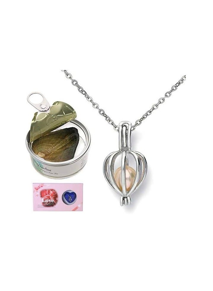 maya accessories Pearl Kit, Pearl Kit Box Pearl in Oyster, DIY Creative Necklace Jewelry Gift Set, Fashion Creations Kit with Pendant Necklace Durable for Women Girls, bamboo  - Image 1