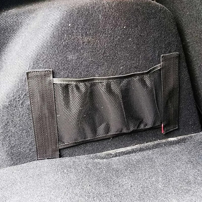 Car Trunk Elastic Storage Net Mesh Fixed Straps Car Organizer Extinguisher Storage Net Bag Seat Back Fixing Bag Auto Accessories - Image 3