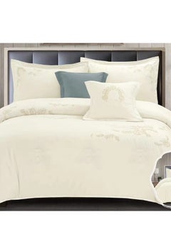 SMART HOME Embroidered two-sided quilt set, two-sided mattress, consisting of 6 pieces, quilt with 6-piece filling, 100% microfiber, quilt size 240 x 260 cm  - Image 4