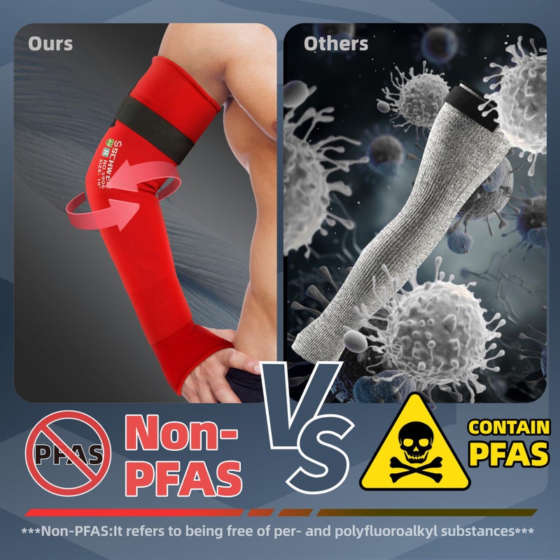 Schwer AIR-SKIN Arm Sleeves for Men & Women S906, ANSI A6 Cut Resistant Arm Protectors for High Risk Work, Non-PFAS, UPF50+ UV Protection Cooling Gardening Sleeves for Farming, Lightweight, Breathable - Image 5