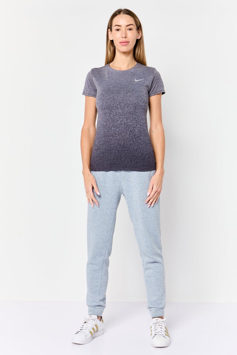 Nike Women Slim Fit Short Sleeve Running Top, Multicolor - Image 3