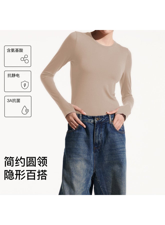 ubras Women'S Fashionable Slim-Fit Base Layer Top With Wool Blend High-Neck, Wearable Alone Or As An Underlayer - Image 2