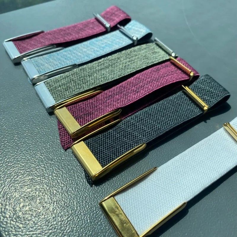 Y&D For Whoop 5.0 Band MG SuperKnit Luxe Strap Polished Gold Silver Replacement Luxury Watch Band 5.0 - Image 3