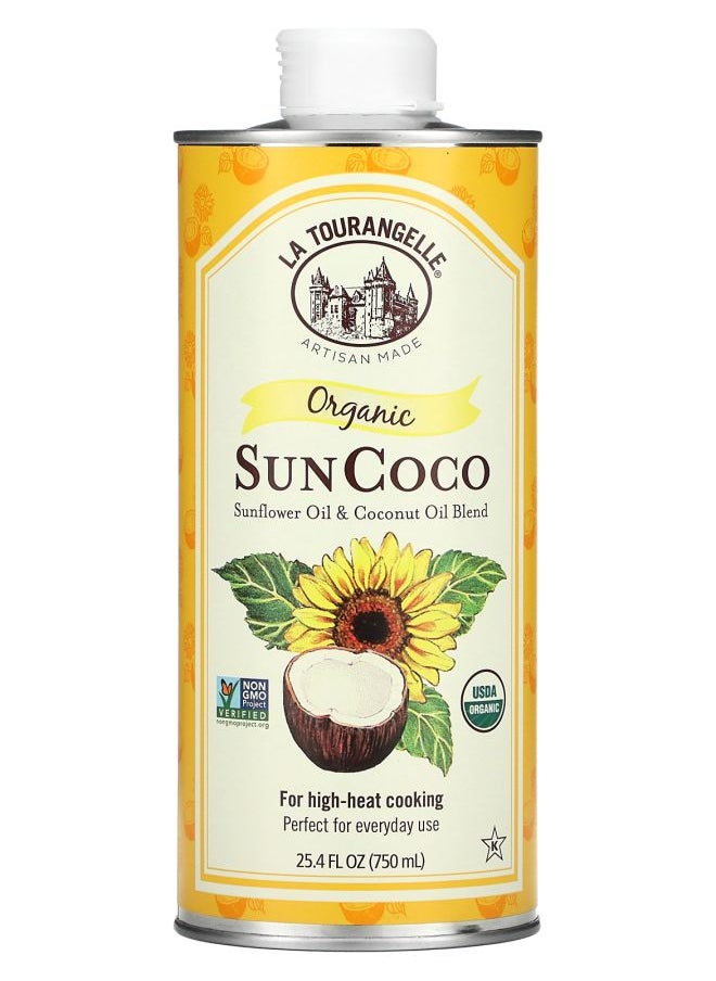 La Tourangelle - Organic SunCoco Sunflower Oil & Coconut Oil Blend 25.4 fl oz (750 ml) - Image 1