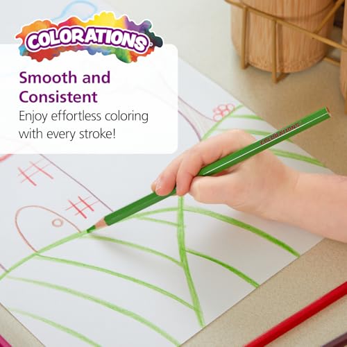 Colorations Color Pencils, Set of 240, Pre-sharpened, 12 Colors, Thick Core, Hexagonal, Harvested Wood, Classroom Supplies - Image 5