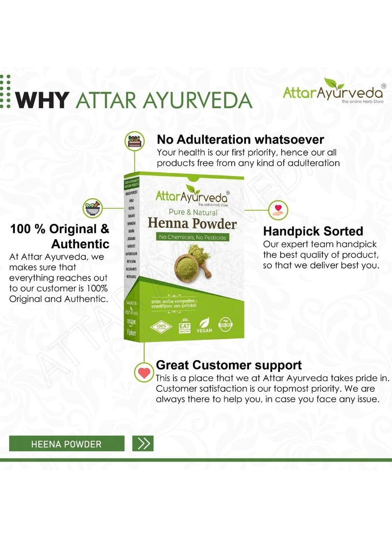 Attar Ayurveda Natural Henna Powder for Hair Color and Growth, Reduce Hair Fall 100% Natural No Added Preservative No Chemical Dye Added - pzsku/Z841AC33BC546AFB2B792Z/45/_/1732983817/9a7bb138-9528-4a41-b8c0-5c6a9a5d9f43